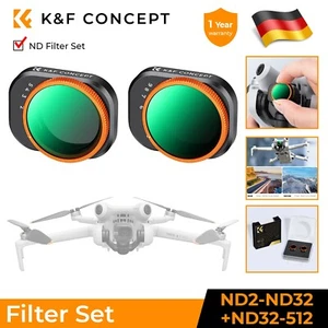 Juego de filtros K&F Concept ND, filtro variable ND2-ND32 + ND32-512 con DJI Mini 4 Pro - Imagen 1 de 9