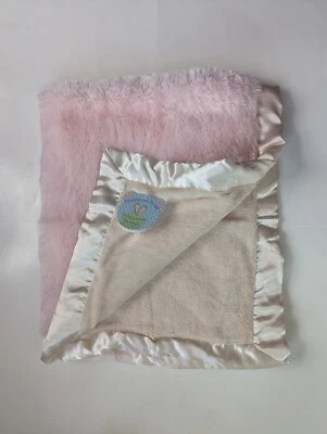 Mantas y Beyon Manta Bebé Rosa Beige Felpa Borde Satinado Suave Esponjoso 30X36 Foto 1 de 4