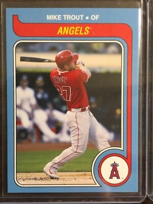 2019 Topps Throwback Thursday TBT #296 Mike Trout Los Angeles Angels - Image 1 of 2