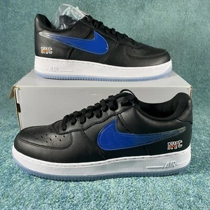 KITH Nike Air Force 1 Low Knicks Away Black Size 11 CZ7928-001 New York NYC - Picture 1 of 11