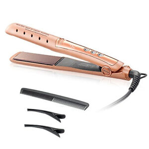 NITION 1 1⁄4 inch Flat Iron For Wet & Dry Hair Nano Silver Argan Oil Ceramic T