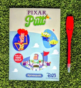 Limited Edition D23 Expo 2024 Pixar/Disney Toy Story Putt Scorecard Expo New - Picture 1 of 3