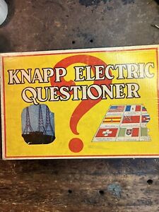 Knapp Electric Questioner Game With Sheets in Good Condition w/instructions