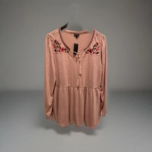 Torrid bestickte Babypuppe Boho Blumen rosa/rouge/rosa Gr. 1-14/16 NEU! - Bild 1 von 7