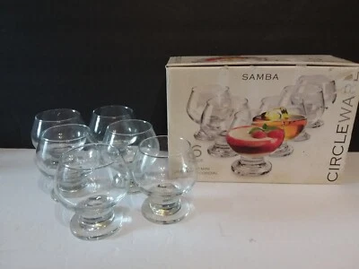 CircleWare SAMBA 6 Mini Postre / Cordial / Brandy Snifters 7oz - A7 Foto 1 de 4