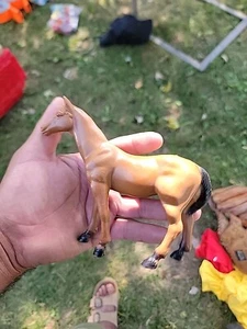 Vintage 1975 Imperial Spielzeug Pferd Figur Hartgummi Kunststoff 5" groß - Bild 1 von 11