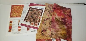 2010 HINT OF FALL FAT QUARTERS ANONYMOUS COZY QUILT DESIGNS KIT BATIKS D. STOUT - Picture 1 of 5