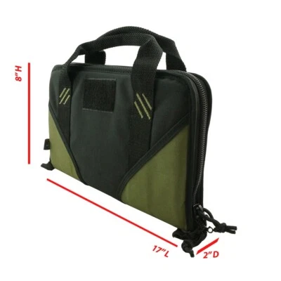 K-Cliffs Memory Foam Pistol/Hand Gun Storage Case Bag with magazine pouch - Image 1 of 4