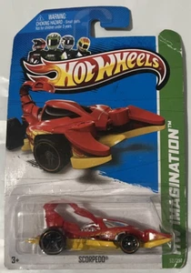 Hot Wheels #52 2013 HW Imagination-HW Street Pests Scorpedo variación rojo/amarillo - Imagen 1 de 6