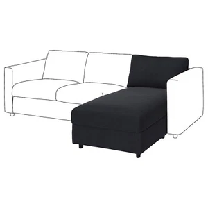 Ikea VIMLE Chaise longue section\Saxemara black-blue, 904.961.57 - Picture 1 of 3