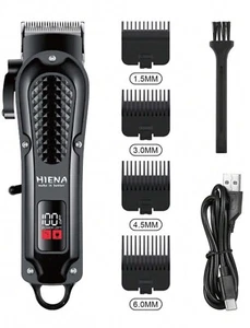 Hiena Electric Hair Clipper USB Rechargeable Cordless Beard Trimmer Men - Picture 1 of 5