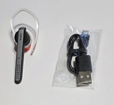 Unused OEM Silver Black Jabra Talk 45 Wireless Headset with Charger in Bulk Pkg - Image 1 of 4