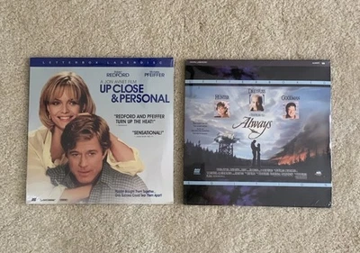 Laserdisc Lot Of 2 Robert Redford Up Close And Personal And Always Sealed Foto 1 de 4