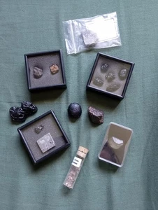 Collection of Meteorites and Tektites Billitonite Libyan Desert Glass Sikhote - Picture 1 of 7