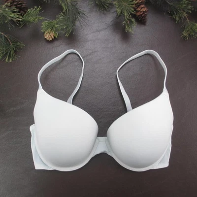 PINK Victoria's Secret Bra Womens 32DD White Padded Molded T-Shirt Adjustable - Image 1 of 4