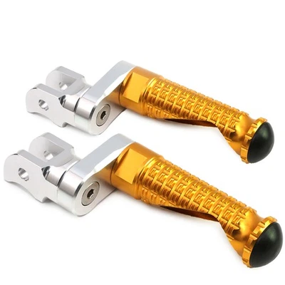 Clavijas de pie delanteras doradas elevables MPRO 1 pulgada para Honda CBR600F (PC41) 12 13 14 15 Foto 1 de 4