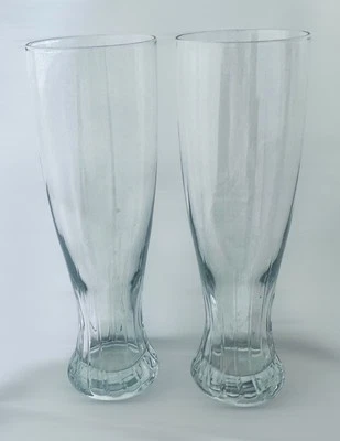 "Vasos de cerveza Pilsner de 9,5"" de alto transparentes pesados" Foto 1 de 2