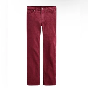 J. Crew High-Rise Slim Demi-Boot Corduroy Pant Size 26 Tall Burgundy - Picture 1 of 11