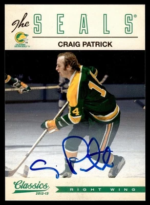 2012-13 Panini Classics Signatures Autographs Craig Patrick #107 - Image 1 of 2