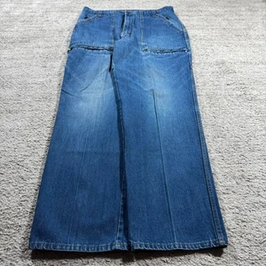 Baggy Wide Leg Y2K 2000’s Hip-Hop Loose Fit MAC Sport Skater Denim Jeans - Picture 1 of 8