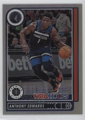 2022-23 Panini Chronicles Hoops Premium Stock Silver Anthony Edwards #587 - Image 1 of 2