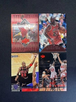 (4) Michael Jordan Upper Deck #2 Record Performance Air Time Departure Timeline - Image 1 of 2