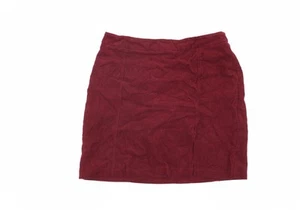 New Look Women's Red Pencil Skirt, Size 12, Corduroy - Picture 1 of 12