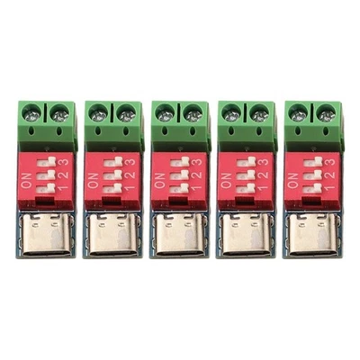 Adjustable Voltage USB C For PD Boards Pack of 5 for Fast Charging Use - Image 1 of 4