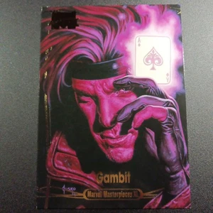 /1999 Gambit Gold Foil 5x7 Marvel Masterpieces XL Oversized Card 2023 - Picture 1 of 14