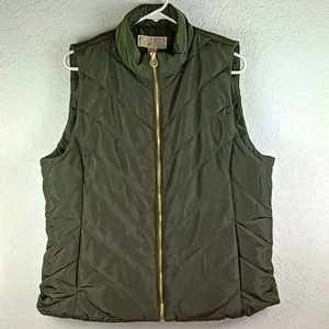 NWT Michael Kors Puffer Vest Women's Size XL Retail $125 Ivy - Picture 1 of 4
