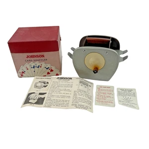 Nestor Johnson Kartenmischer Modell 50 Holz Metall mit Box & Anleitung Vintage - Bild 1 von 23