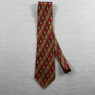 ALAS DE ÁGUILA para Corbata Universitaria FSU 100% Seda Florida State FSU Semínolas Logo Foto 1 de 4