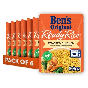 Ready Rice Roasted Chicken Flavored Rice, Easy Dinner Side, 8.8 OZ Pouch (Pack o - Picture 1 of 12