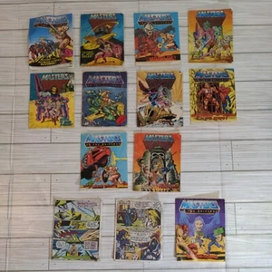 12 Vintage 1982-1984 He-Man Masters of the Universe Figuren Mini Comic Buch LOT - Bild 1 von 5