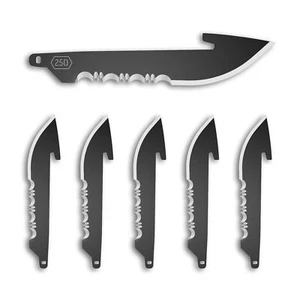 New Outdoor Edge Drop Point Blade Pack 6 Blk Folding Poket Knife RRS25K-6C - Picture 1 of 3