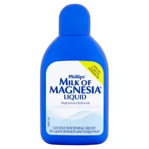 Phillips Milk Of Magnesia Liquid Mint Traditional Flavour Gentle Laxative 200ml - Picture 1 of 13