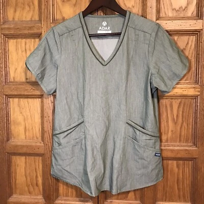 Exfoliantes para mujer Adar Pro talla Med. Blusa Médica Pro Heather Green A Medida Cuello en V Foto 1 de 4