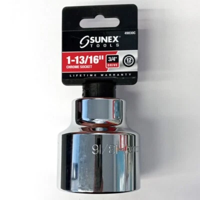 Sunex 49030C 3/4" Drive 1-13/16" Socket 12 Point - Image 1 of 2