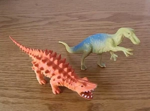 Talarurus & Anatosaurus Prehistoric Jurassic Style PVC/Plastic Dinosaur Toys - Picture 1 of 13