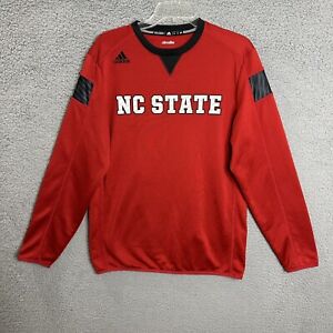 Adidas Climalite NC State Wolfpack Shirt Mens Small Red Black Pullover Soccer