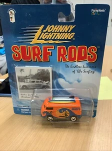 Johnny Lightning Surf Rods Volkswagen Bus 2000 Orange - Picture 1 of 5