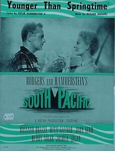 SOUTH PACIFIC MOVIE (RODGERS & HAMMERSTEIN) SHEET MUSIC (MITZI GAYNOR CVR+) 1949