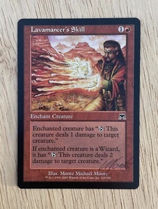 VTG MTG Lavamancer's Skill LP-MP Onslaught Red Burn Aura Enchantment Signed - Picture 1 of 2