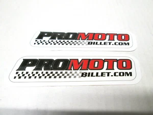 3" x 7/8' PAAR PROMO BILLET MOTORRAD RENNAUSRÜSTUNG AUFKLEBER VINYL AUFKLEBER - Bild 1 von 3