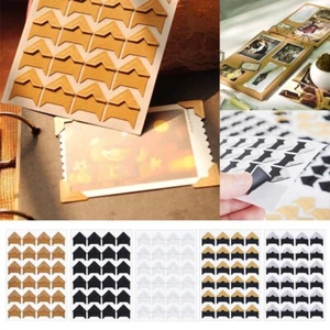 96/48/24 Pcs Self-adhesive Photo Frame Corner Stickers Picture Corners Mounts UK - Picture 1 of 9