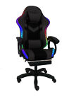 Gaming Chair Pu Leather Office Computer Chair Executive Racing With Led Light