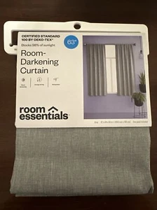 Room Essentials Room Darkening Heathered Thermal Window Curtain Panel 42"x63" - Picture 1 of 1
