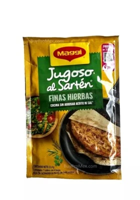 Paquete de 4 hojas de condimento Maggi Jugoso al Sarten Finas Hierbas/Maggi 23,2 g/,8 oz Foto 1 de 2