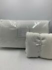 Pottery Barn Belgian Flax Full Queen Comforter w 1 Euro Sham Classic Ivory #A97