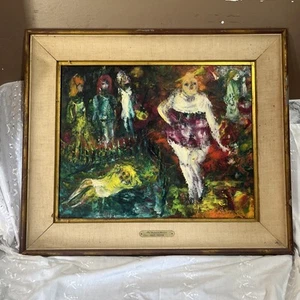 Shirley Firestone “ The Summer Resort” Impression Oil Painting California artist - Picture 1 of 20